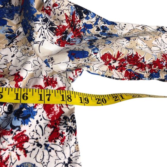 Christopher & Banks Jacket Womens M Petite Floral Art To Wear Abstract Pockets - Picture 15 of 16